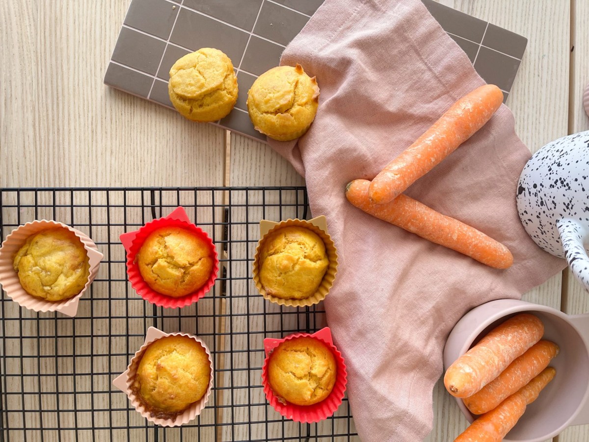 Karotten-Muffins für Babys & Kleinkinder ohne Zucker